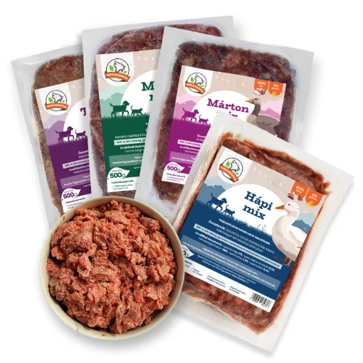 Egyfehérjés Barf MIX Multipack cicáknak 4*500g