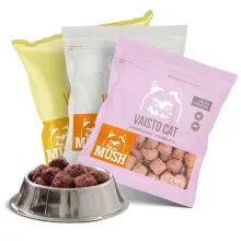 Mush Cat YELLOW-PINK-WHITE Multipack barf menü cicáknak 3*3kg