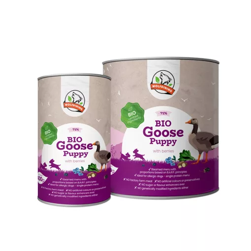 BIO LIBA párolt komplett menü kölyökkutyáknak 400g