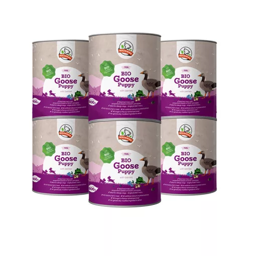 BIO LIBA párolt komplett menü kölyökkutyáknak 6*800g