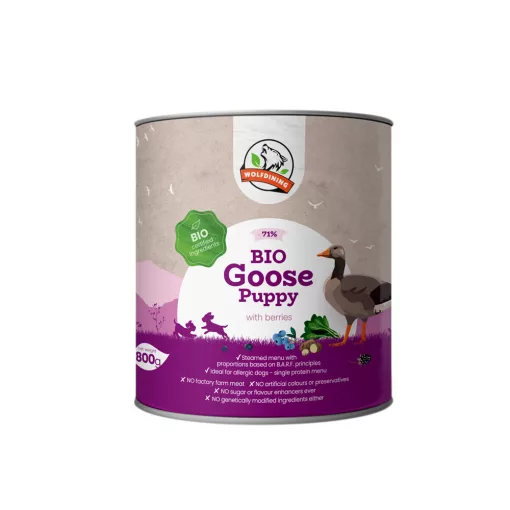BIO LIBA párolt komplett menü kölyökkutyáknak 6*800g