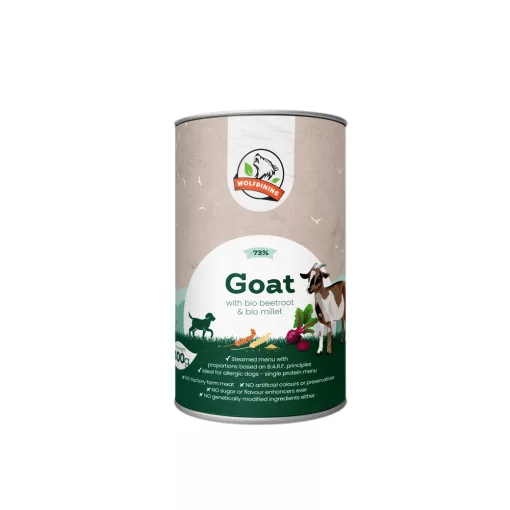 KECSKE párolt komplett menü kutyáknak 12*400g