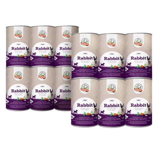 NYÚL párolt komplett menü kutyáknak 12*400g