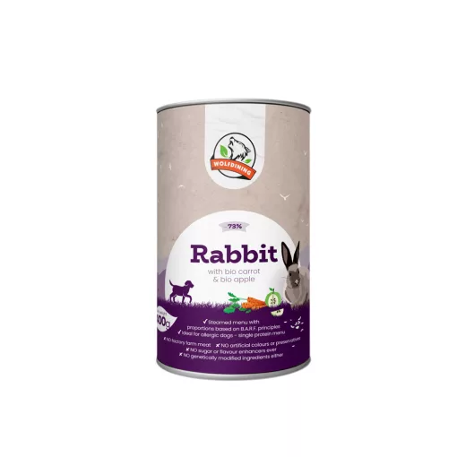 NYÚL párolt komplett menü kutyáknak 12*400g