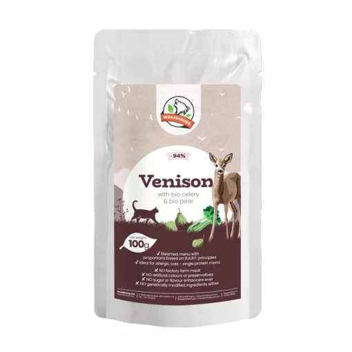 ŐZ párolt komplett menü macskáknak 12*100g