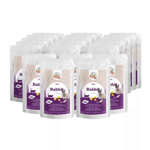 NYÚL párolt komplett menü macskáknak 12*100g
